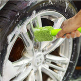 Maxbell Car Wheel Brush Wash Tool Reusable for Fenders Engines Door Plugs Green
