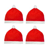Maxbell 4x Creative Santa Hat Car Headrest Covers Car Interior Accessories Props