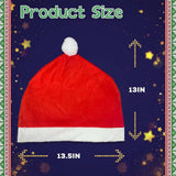 Maxbell 4x Creative Santa Hat Car Headrest Covers Car Interior Accessories Props