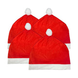 Maxbell 4x Creative Santa Hat Car Headrest Covers Car Interior Accessories Props