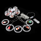 Maxbell Christmas String Lights Garden Fence Door Lawn Waterproof LED Fairy Lights Santa