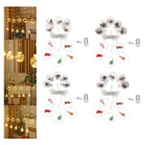 Maxbell Christmas String Lights Garden Fence Door Lawn Waterproof LED Fairy Lights Santa