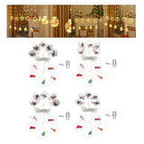 Maxbell Christmas String Lights Garden Fence Door Lawn Waterproof LED Fairy Lights Santa