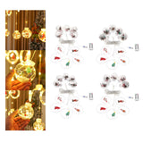 Maxbell Christmas String Lights Garden Fence Door Lawn Waterproof LED Fairy Lights Santa