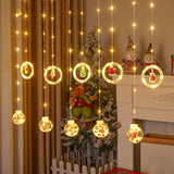 Maxbell Christmas String Lights Garden Fence Door Lawn Waterproof LED Fairy Lights Christmas Tree