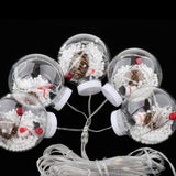 Maxbell Christmas String Lights Garden Fence Door Lawn Waterproof LED Fairy Lights Snowman