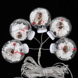 Maxbell Christmas String Lights Garden Fence Door Lawn Waterproof LED Fairy Lights Snowman