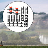 Maxbell Drip Irrigation System Kit Automatic Drip Sprinkler for Greenhouse Patio 52pcs