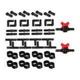 Maxbell Drip Irrigation System Kit Automatic Drip Sprinkler for Greenhouse Patio 42pcs
