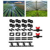 Maxbell Drip Irrigation System Kit Automatic Drip Sprinkler for Greenhouse Patio 42pcs