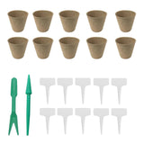 Maxbell 20 Pack Nursery Pots Seedling Planting Kit for Greenhouse Vegetable Flowers