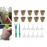 Maxbell 20 Pack Nursery Pots Seedling Planting Kit for Greenhouse Vegetable Flowers