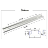 Maxbell T-Track Miter Track Aluminum Alloy Jig Fixture Slot Clamping Woodworking 300mm