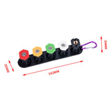 Maxbell Washer Pressure Washer Nozzle Tips Set Attachment for Watering Washing Fence 5Pcs and Stand