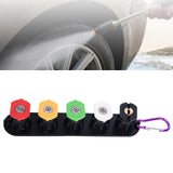 Maxbell Washer Pressure Washer Nozzle Tips Set Attachment for Watering Washing Fence 5Pcs and Stand
