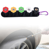 Maxbell Washer Pressure Washer Nozzle Tips Set Attachment for Watering Washing Fence 5Pcs and Stand