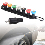 Maxbell Pressure Washer Nozzle Tips Set 4000 PSI Durable for Irrigate, Clean Floors 7 Nozzle Tips