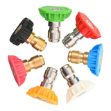 Maxbell Pressure Washer Nozzle Tips Set 4000 PSI Durable for Irrigate, Clean Floors 7 Nozzle Tips