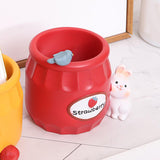 Maxbell Cute Flower Pot Flowerpot Art Decor Gift Animal Resin for Desktop Office Red