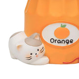 Maxbell Cute Flower Pot Flowerpot Art Decor Gift Animal Resin for Desktop Office Orange