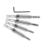 Maxbell 4 Pieces HSS Self Centering Drill Bit 1/4" Hex Shank for Door Cabinet Hinge
