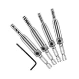 Maxbell 4 Pieces HSS Self Centering Drill Bit 1/4" Hex Shank for Door Cabinet Hinge