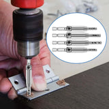 Maxbell 4 Pieces HSS Self Centering Drill Bit 1/4" Hex Shank for Door Cabinet Hinge