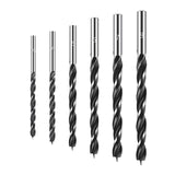 Maxbell 6x Brad Point Drill Bit Round Shank Countersink Drill Bits for Carpentry