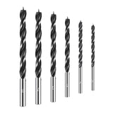 Maxbell 6x Brad Point Drill Bit Round Shank Countersink Drill Bits for Carpentry