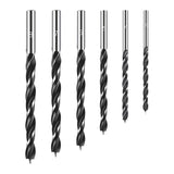 Maxbell 6x Brad Point Drill Bit Round Shank Countersink Drill Bits for Carpentry