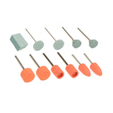 Maxbell Set of 11Pcs Abrasive Mounted Stone Heads Set Accessories ,1/8 inch Shank