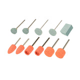 Maxbell Set of 11Pcs Abrasive Mounted Stone Heads Set Accessories ,1/8 inch Shank