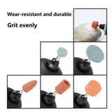 Maxbell Set of 11Pcs Abrasive Mounted Stone Heads Set Accessories ,1/8 inch Shank