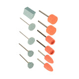 Maxbell Set of 11Pcs Abrasive Mounted Stone Heads Set Accessories ,1/8 inch Shank