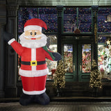 Maxbell Inflatable Santa Toys 180cm Santa Polyester Decor Doll for Christmas