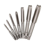 Maxbell 7Pcs Metric Thread Machine Tap Set M3-M12 Tapping Bits Tool Tap Set