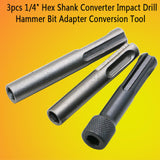 Maxbell 3Pcs SDS Socket Adapter Power Tool 1/4" Hex Shank Screwdriver Bit Holder