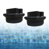 Maxbell 2Pcs Pool Filter Drains Pool Plug Stopper Threaded for Accessories