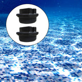Maxbell 2Pcs Pool Filter Drains Pool Plug Stopper Threaded for Accessories