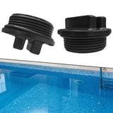 Maxbell 2Pcs Pool Filter Drains Pool Plug Stopper Threaded for Accessories
