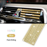 Maxbell 10 Pieces Air Vent Outlet Trim Portable for All Straight Vent Outlet Gold