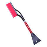 Maxbell Snow Brush & Snow Shovel Universal Aluminum for Car Windshield Garden Red