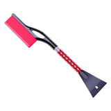 Maxbell Snow Brush & Snow Shovel Universal Aluminum for Car Windshield Garden Red