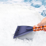Maxbell Snow Brush & Snow Shovel Universal Aluminum for Car Windshield Garden Blue
