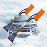 Maxbell Snow Brush & Snow Shovel Universal Aluminum for Car Windshield Garden Blue