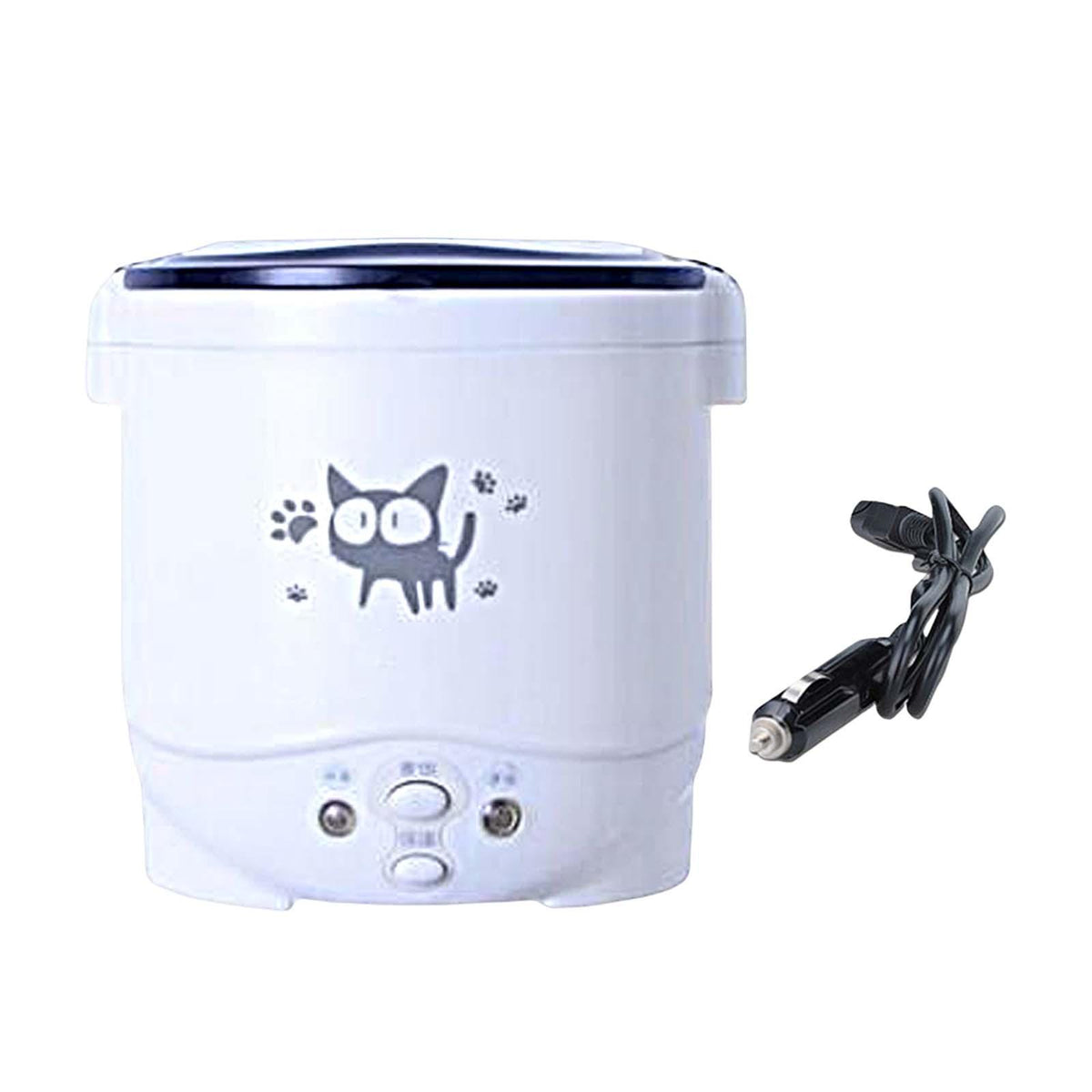Maxbell Small 1L Electric Rice Cooker Porridge Multifunction for Travel Car 12V