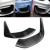 Maxbell 2Pcs Front Bumper Lip splitters Lower for BMW F80 M3 F82 F83 M4 Replace
