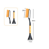 Maxbell Snow Removal Brush Tool Telescopic Aluminum Rod Handle for Windshield Orange
