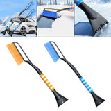 Maxbell Snow Removal Brush Tool Telescopic Aluminum Rod Handle for Windshield Orange
