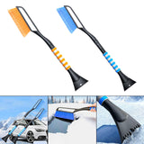 Maxbell Snow Removal Brush Tool Telescopic Aluminum Rod Handle for Windshield Orange